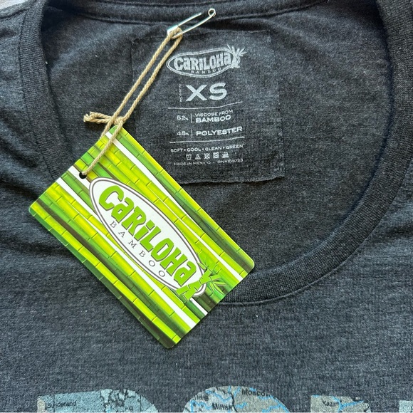 SOLD Women’s Tee Shirt Graphic Bon voyage St Thomas Size Vacation Coastal Travel - Picture 4 of 4